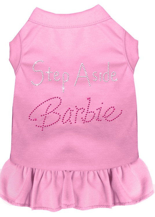 Step Aside Barbie Rhinestone Dress Light Pink XS